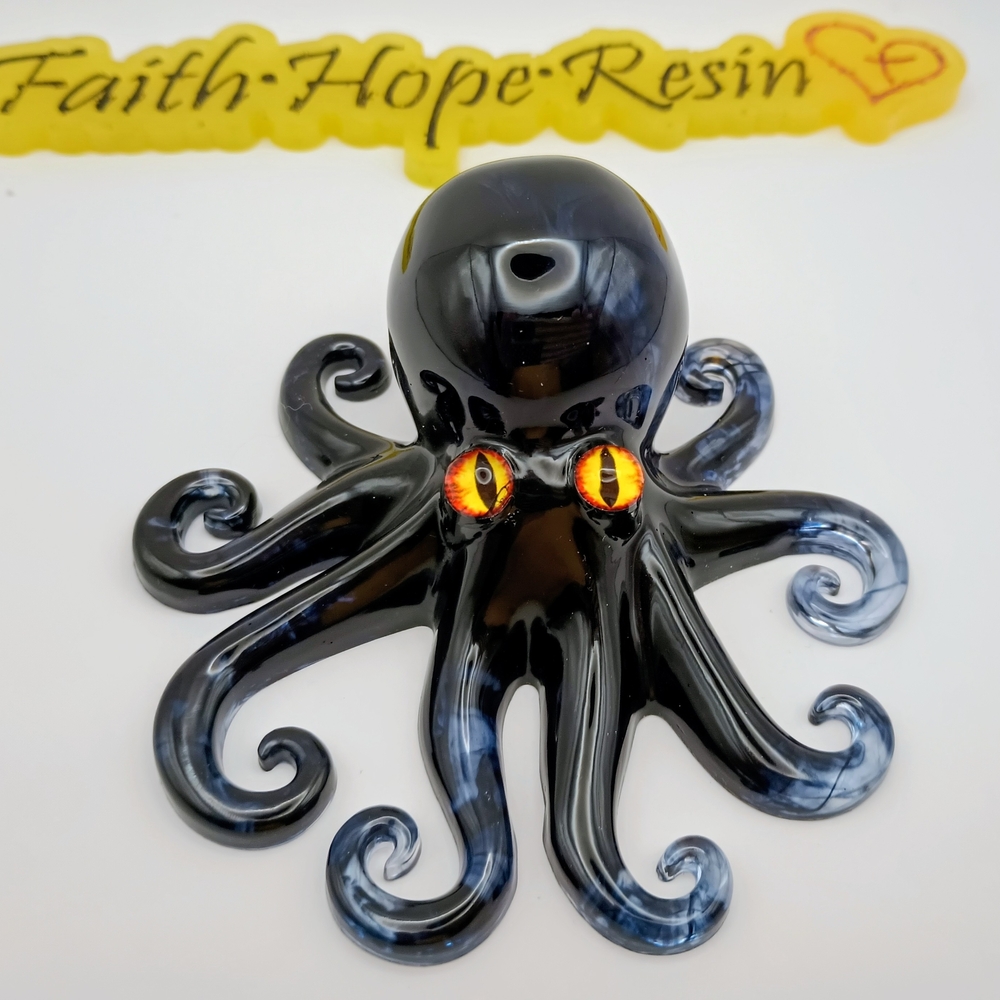Black Octopus Home Decor